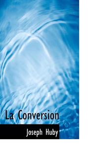 bokomslag La Conversion