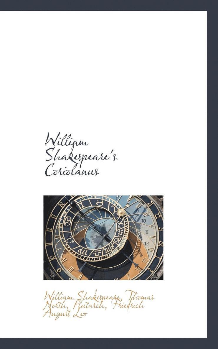 William Shakespeare, Thomas North, Plutarch - William Shakespeare's Coriolanus, Häftad