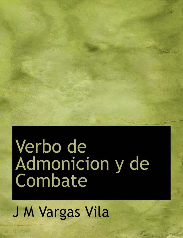 Verbo de Admonicion y de Combate 1