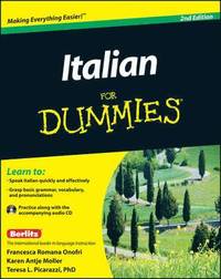 bokomslag Italian For Dummies