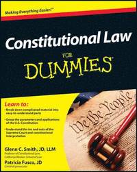 bokomslag Constitutional Law For Dummies