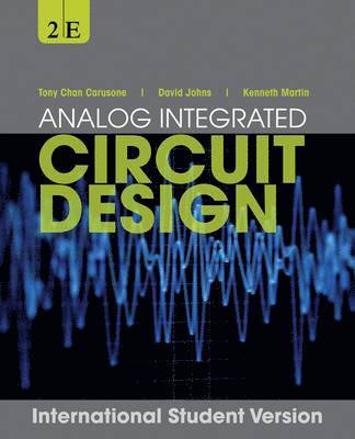 bokomslag Analog Integrated Circuit Design, International Student Version