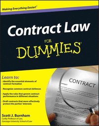 bokomslag Contract Law For Dummies