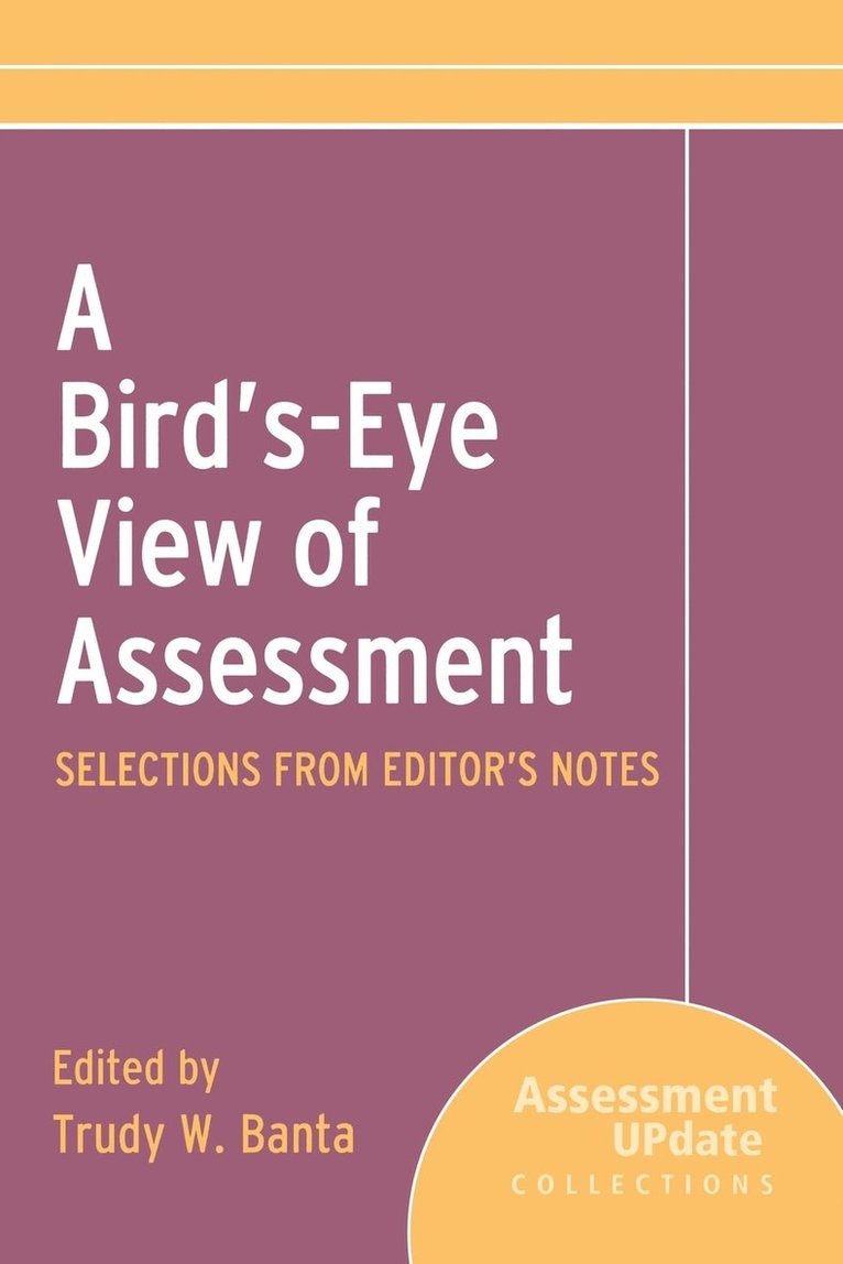 A Bird's-Eye View of Assessment 1