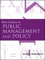 bokomslag Meta-Analysis for Public Management and Policy