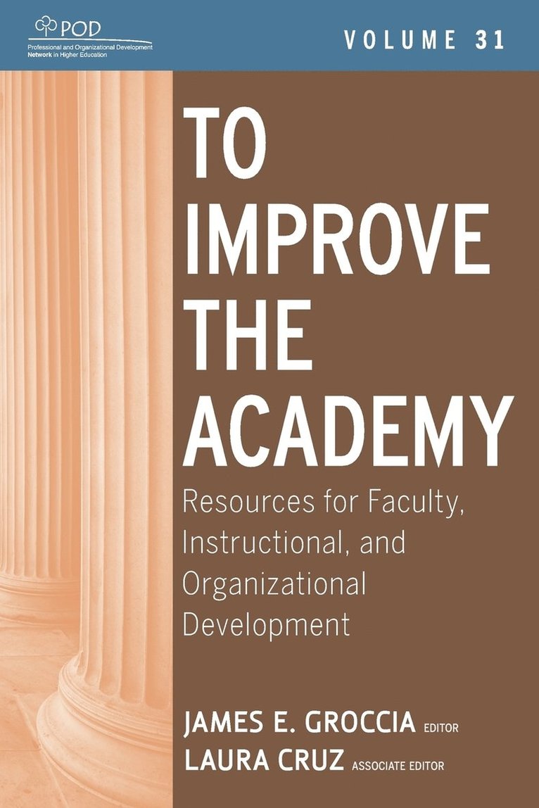James E. Groccia, Laura Cruz, James E Groccia - To Improve the Academy, Häftad