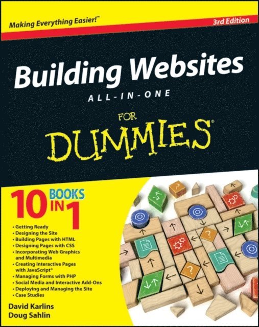 David Karlins, Doug Sahlin, Web and graphic designer) Sahlin, Doug (Lakeland, FL, Karlins, David, Sahlin, Doug - Building Websites All-in-One For Dummies, Häftad