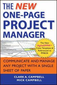 bokomslag The New One-Page Project Manager