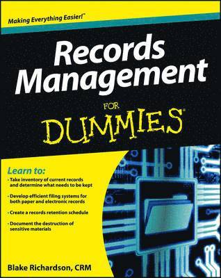 bokomslag Records Management For Dummies