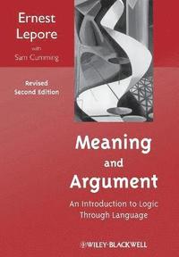 bokomslag Meaning and Argument