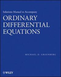bokomslag Solutions Manual to accompany Ordinary Differential Equations