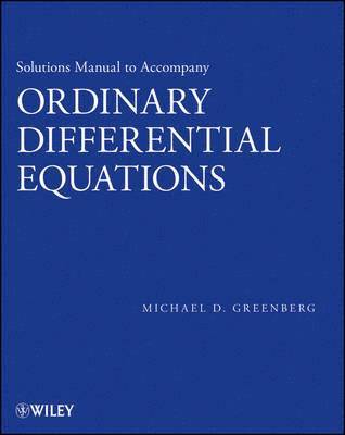 Solutions Manual to accompany Ordinary Differential Equations 1