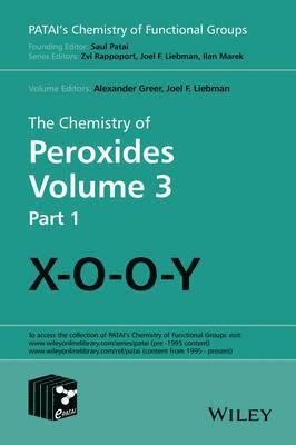 Zvi Rappoport, Ilan Marek - Chemistry of Peroxides, Volume 3, Inbunden
