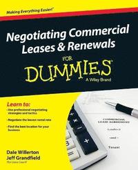 bokomslag Negotiating Commercial Leases & Renewals For Dummies
