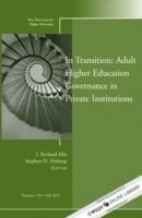 bokomslag In Transition: Adult Higher Education Governance in Private Institutions