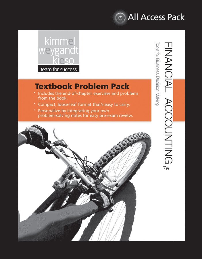 Paul D. Kimmel - Textbook Problem Pack to accompany, Kimmel Financial Accounting, Häftad
