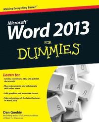 bokomslag Microsoft Word 2013 for Dummies