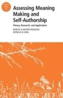 bokomslag Assessing Meaning Making and Self-Authorship: Theory, Research, and Application