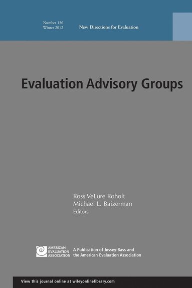 bokomslag Evaluation Advisory Groups
