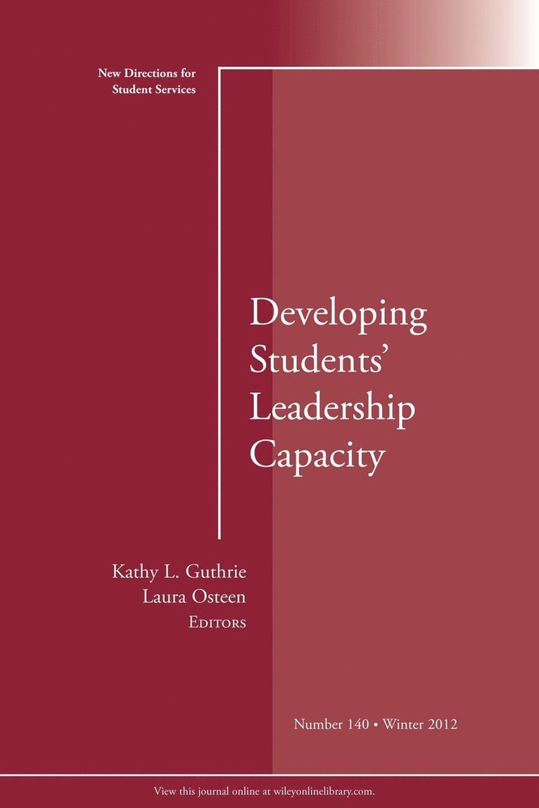 Developing Students' Leadership Capacity 1