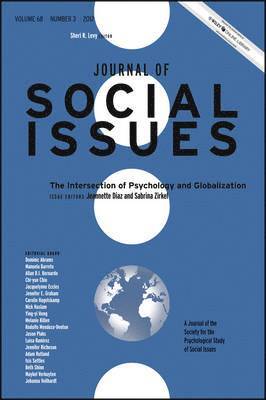 Jeannette Diaz, Sabrina Zirkel, Sheri R. Levy - Intersection of Psychology and Globalization, Häftad