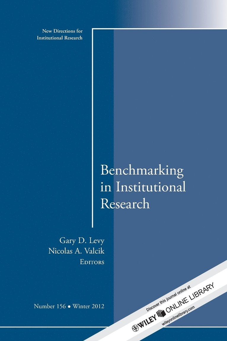 Benchmarking in Institutional Research 1