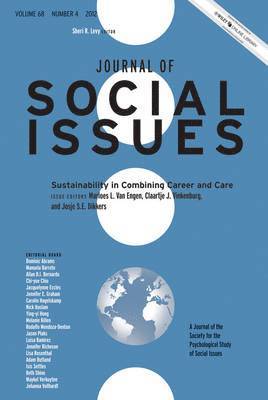 Marloes L. Van Engen, Claartje J. Vinkenburg, Josje S. E. Dikkers, Sheri R. Levy - Sustainability in Combining Career and Care, Häftad