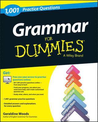 bokomslag Grammar: 1,001 Practice Questions For Dummies