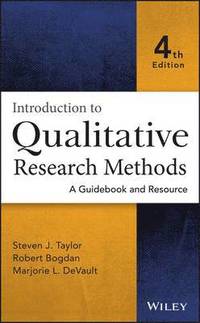 bokomslag Introduction to Qualitative Research Methods