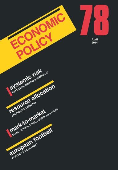 Georges De Menil, Richard Portes, Hans-Werner Sinn, Nicola Fuchs-Schündeln, Refet Gürkaynak, Tullio Jappelli, Philip Lane - Economic Policy 78, Häftad