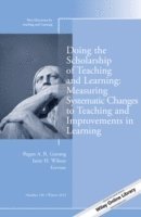 bokomslag Doing the Scholarship of Teaching and Learning, Measuring Systematic Changes to Teaching and Improvements in Learning