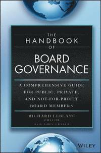 bokomslag The Handbook of Board Governance