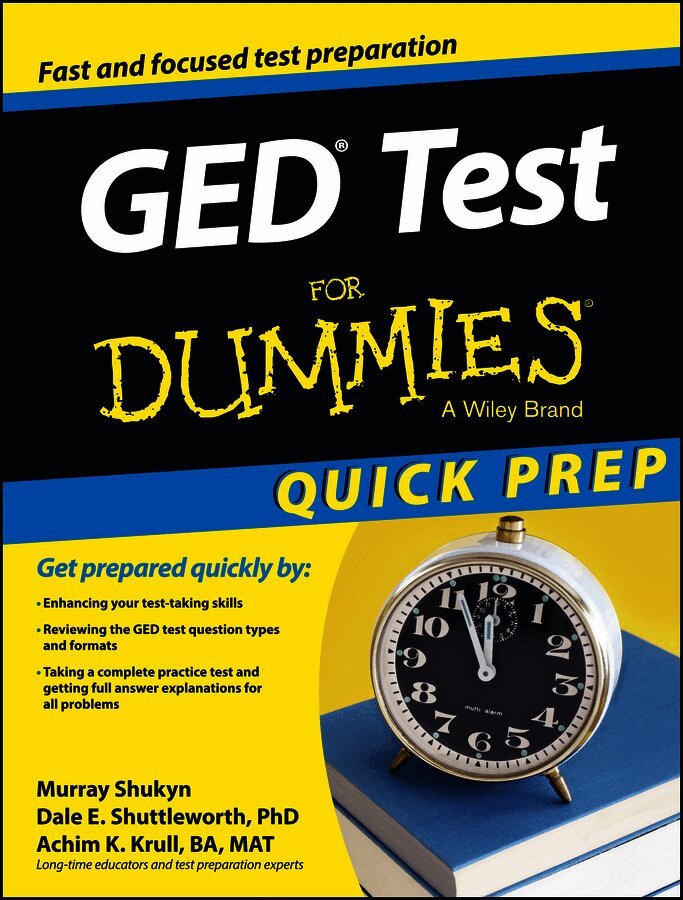 Ged Test for Dummies, Quick Prep Edition