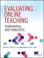 Thomas J. Tobin, B. Jean Mandernach, Ann H. Taylor - EVALUATING ONLINE TEACHING, Häftad
