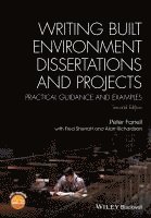 bokomslag Writing Built Environment Dissertations and Projects