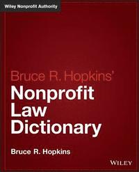 bokomslag Hopkins' Nonprofit Law Dictionary