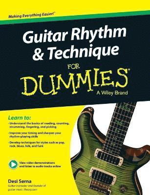 Desi Serna - Guitar Rhythm and Techniques For Dummies, Book + Online Video and Audio Instruction, Häftad