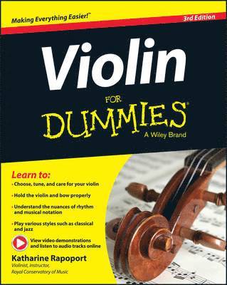 bokomslag Violin For Dummies