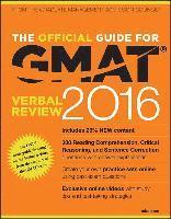 bokomslag The Official Guide for GMAT Verbal Review 2016 with Online Question Bank an