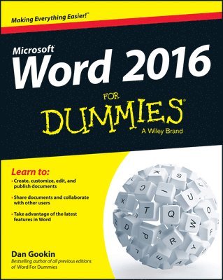 bokomslag Word 2016 For Dummies
