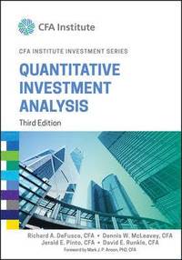 bokomslag Quantitative Investment Analysis