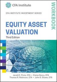 bokomslag Equity Asset Valuation Workbook