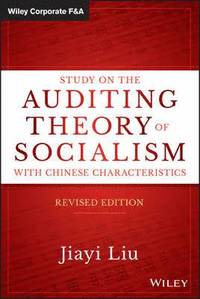 bokomslag Study on the Auditing Theory of Socialism with Chinese Characteristics