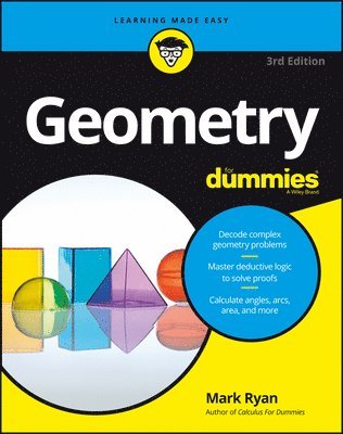 Mark Ryan, IL) Ryan, Mark (The Math Center, Winnetka - Geometry For Dummies, Häftad