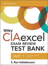 bokomslag Wiley CIAexcel Exam Review 2018 Test Bank