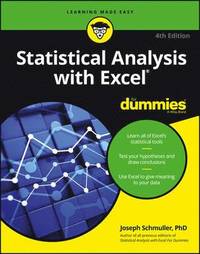 bokomslag Statistical Analysis with Excel For Dummies