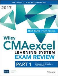 bokomslag Wiley CMAexcel Learning System Exam Review 2017