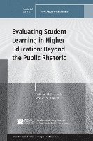 bokomslag Evaluating Student Learning in Higher Education: Beyond the Public Rhetoric