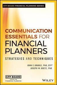 bokomslag Communication Essentials for Financial Planners