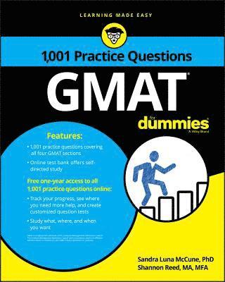 bokomslag GMAT: 1,001 Practice Questions For Dummies